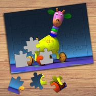 P130E Sevimli Zürefa Çocuklara Özel Puzzle Yapboz Tablo