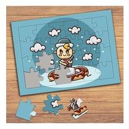 P14571S Denizde Sevimli Çocuk Çocuklara Özel Puzzle Yapboz Tablo