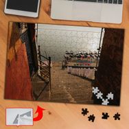 P902 Sahile İnen Merdiven Sandal 240 Parça Puzzle Yapboz Tablo