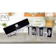 Paçi 200 ml Renkli Keyif 3'lü Renkli Kulplu Cam Kupa
