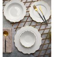 Paçi P/POR-101325 Bone China 24 Parça Porselen Yemek Takımı