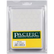 Pacific Yapışkanlı 14 mm Beyaz 50 Adet Vida Tapası