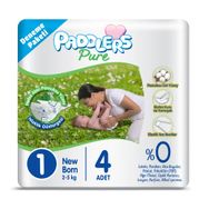 Paddlers Pure No:1 Yenidoğan 4 Adet Bebek Bezi
