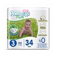Paddlers Pure No:3 Midi 34 Adet Bebek Bezi