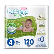 Paddlers Pure No:4 Maxi 120 Adet Bebek Bezi