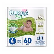Paddlers Pure No:4 Maxi 60 Adet Bebek Bezi