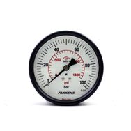 Pakkens 0-100 Bar 100 mm Arkadan Bağlantılı Kuru G 1/4 inç Manometre