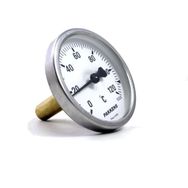Pakkens 0-120 °C Çap 63 mm Daldırma Boyu 5 cm Arkadan Bağlantılı G 1/2 Termometre