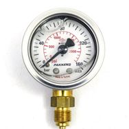Pakkens 0-160 Bar 50 mm Alttan Bağlantılı Gliserinli G 1/4 inç Manometre