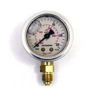 Pakkens 0-25 Bar 63 mm Alttan Bağlantılı Gliserinli G 1/4 inç Manometre