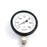 Pakkens 0-300 °C Çap 100 mm Daldırma Boyu 10 cm Alttan Bağlantılı G 1/2 Termometre
