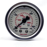 Pakkens 0-315 Bar 100 mm Arkadan Bağlantılı Gliserinli G 1/2 inç Manometre