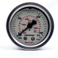 Pakkens 0-315 Bar 63 mm Arkadan Bağlantılı Gliserinli G 1/4 inç Manometre