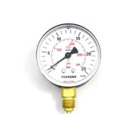 Pakkens 1/4 inç Çap 50 0/25 Bar Kuru Tip Basınç Ölçer Manometre Basınç Göstergesi