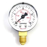 Pakkens 1/4 inç Çap 63 0/16 Bar Kuru Tip Basınç Ölçer Manometre Basınç Göstergesi
