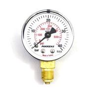 Pakkens 1/4 inç Çap 63 0/40 Bar Kuru Tip Basınç Ölçer Manometre Basınç Göstergesi
