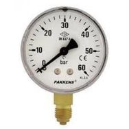 Pakkens 1/4 inç Çap 63 0/400 Bar Kuru Tip Basınç Ölçer Manometre Basınç Göstergesi