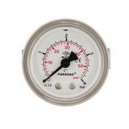 Pakkens Kuru G 1/8 inç 0-60 Bar 50 mm Panotipi Arkadan Bağlantılı Manometre