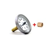 Pakkens Manşonlu 63 Çap 160 Derece Göstergeli 5 cm Bağlantılı Termometre
