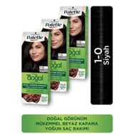 Palette Kalıcı Doğal Renkler 1-0 Siyah x3 Saç Boyası