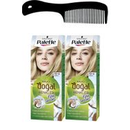 Palette Kalıcı Doğal Renkler 10-4 2'li Saç Boyası ve Saç Açıcı Tarak
