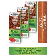 Palette Kalıcı Doğal Renkler 8-77 Tarçın Bakır 3 Adet Saç Boyası