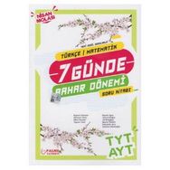 Palme Yayınları TYT AYT Türkçe Matematik 7 Günde Bahar Dönemi Soru Kitabı