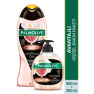 Palmolive 500 ml Luminous Oils Incir & Beyaz Orkide Banyo Ve Duş Jeli + 300 ml Sıvı El Sabunu