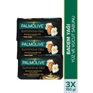 Palmolive Luminous Oils Badem Yağı Kamelya Yağı 3x150 gr Yüz ve Vücut Sabunu