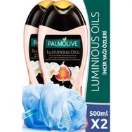 Palmolive Luminous Oils Beyaz Orkide ve İncir Yağı 2x500 ml Duş Jeli + Duş Lifi