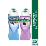 Palmolive Moments Sandal Ağacı ve Lavanta 2x500 ml Duş Jeli + Böğürtlen ve Orkide Özlü 2x500 ml Duş Jeli