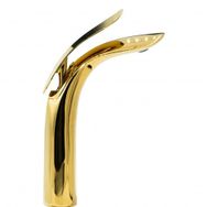 Paluci Kuğu Yüksek Tip Gold Altın Lavabo Bataryası