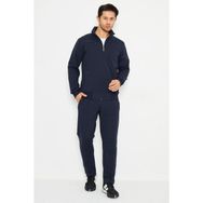 Pamuklu Kumaş Erkek Eşofman Takımı FM19102 - 2XL - Lacivert