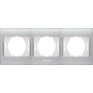 Panasonic Thea Blu Inox Matt Dore 3'lü Çerçeve
