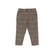 Panço 2221GK04016 Siyah Ekose Kumaş Kız Çocuk Pantolon