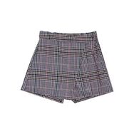 Panço 2221GK07010 Pembe Ekoseli Kız Çocuk Şort Etek