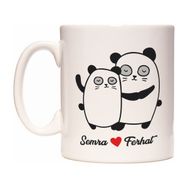 Panda Tasarım Kişiye İsme Özel İsim Yazılabilir Kupa Bardak