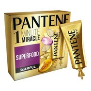 Pantene 1 Minute Miracle Superfood 3x15 ml Ampül Saç Bakım Kürü