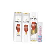 Pantene 2x400 ml Saç Dökülmelerine Karşı Etkili Şampuan+360 ml Saç Bakım Kremi+Makyaj Pamuğu