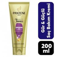 Pantene 3 Minute Miracle Superfood Gür ve Güçlü 200 ml Saç Kremi
