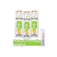 Pantene 3'ü 1 Arada 3x400 ml Şampuan+Makyaj Pamuğu