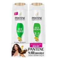 Pantene Doğal Sentez Güç ve Parlaklık 600 ml Şampuan + 350 ml 3’ü 1 Arada Şampuan