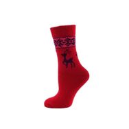 Panthzer Casual Wool Socks Kırmızı-Lacivert Kadın Çorap