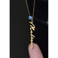 Papatya Silver 925 Ayar Gold Kaplama Gözlü İsimli Kadın Gümüş Kolye