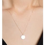 Papatya Silver 925 Ayar Gümüş Plaka Kolye