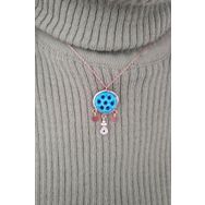 Papatya Silver 925 Ayar Gümüş Rose Kaplama Camdaki Kız Süryani Kolye