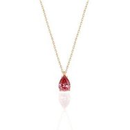 Papatya Silver 925 Ayar Gümüş Rose Kaplama Ekim Ayı Doğum Taşı Damla Kolye