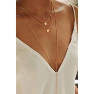 Papatya Silver 925 Ayar Rose Altın Kaplama Üçlü Plaka Kolye