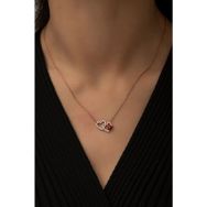 Papatya Silver 925 Ayar Uğur Böcekli Kalp Kadın Gümüş Kolye