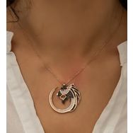 Papatya Silver Nano Zirkon Taşlı Aslan 925 Ayar Gümüş Kolye